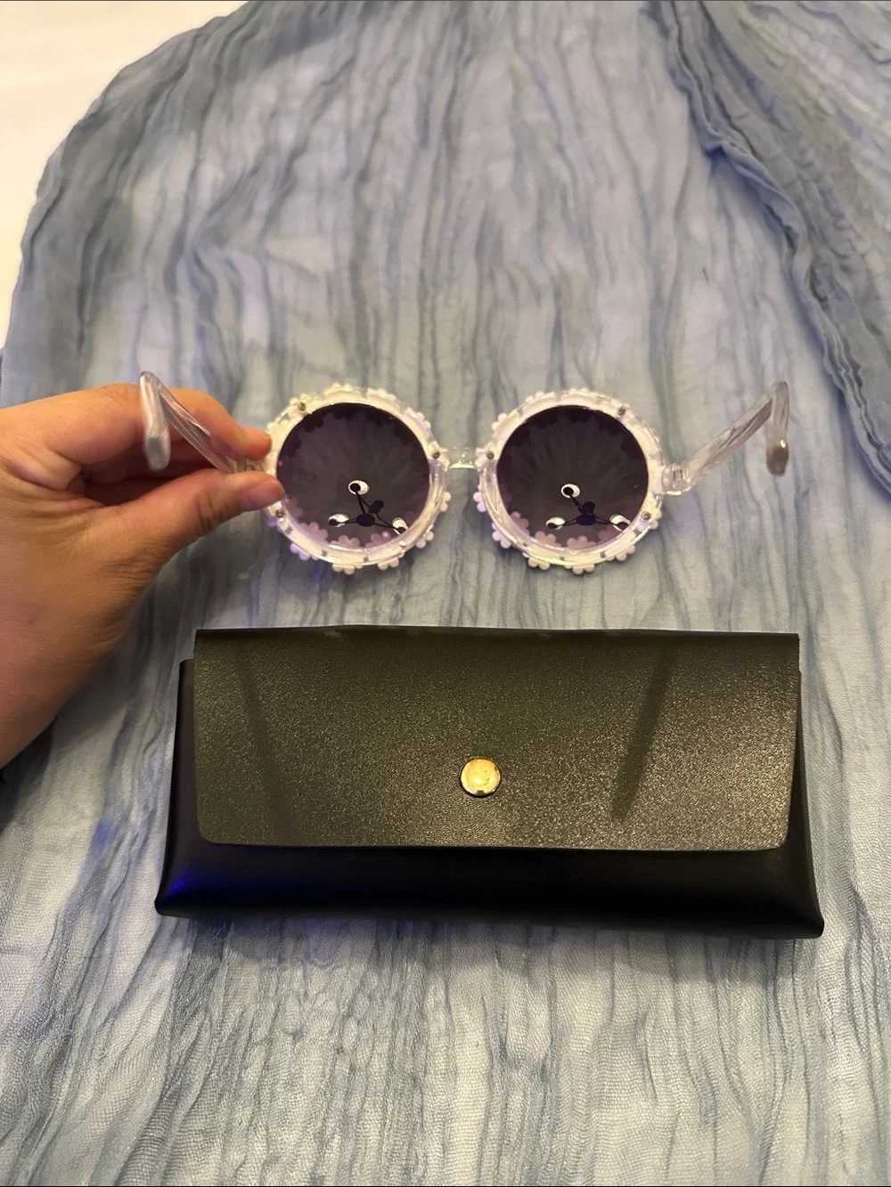 SHEIN Floral Round Sunglasses
